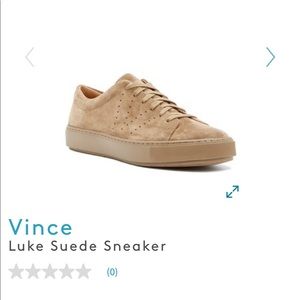 🎉HP🎉Vince Light Brown Luke Suede Sneakers size 9